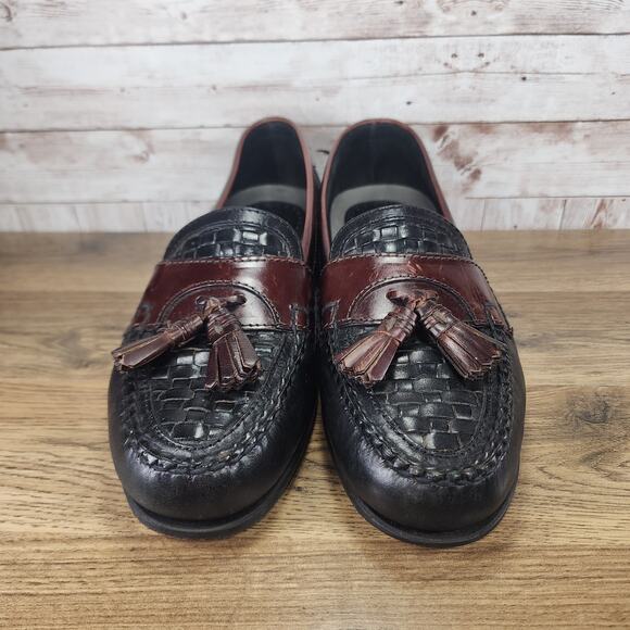 Johnston & Murphy Aragon II Kiltie Tassel Leather Loafers Sz 12 Men Black Brown main image 7
